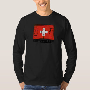Schweiz Fußballfeld Landesflagge Schweizer Preis T-Shirt