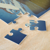 Schweiz Gebirge Reiseplakat Puzzle (Seite)