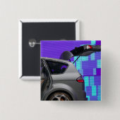 SCHWEIZ, GENF: 75. Genfer Auto jährlich 10 Button (Vorne & Hinten)