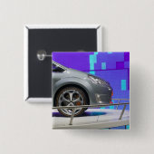 SCHWEIZ, GENF: 75. Genfer Auto jährlich 5 Button (Vorne & Hinten)