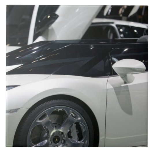 SCHWEIZ, GENF: 75. Genfer Auto jährlich 9 Fliese (Vorderseite)