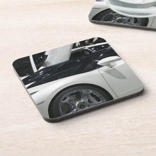 SCHWEIZ, GENF: 75. Genfer Auto jährlich 9 Getränkeuntersetzer (Linke Seite)