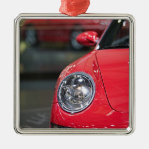 SCHWEIZ, GENF: 75. jährliche Genfer Auto 8 Ornament Aus Metall