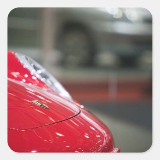 SCHWEIZ, GENF: 75. Jährliches Genfer Auto 2 Quadratischer Aufkleber (Vorderseite)