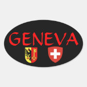 Schweiz, Genf* ovale Aufkleber (Vorderseite)