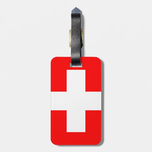 Schweiz Gepäckanhänger (Rückseite vertikal)