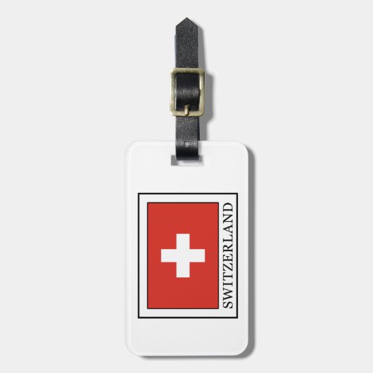 Schweiz Gepäckanhänger (Vorderseite vertikal)