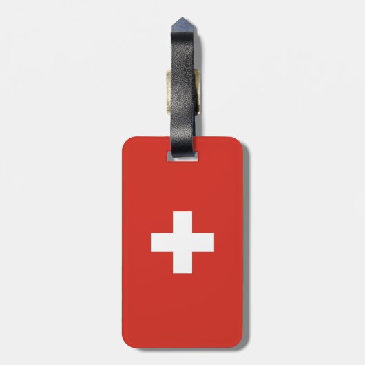 Schweiz Gepäckanhänger (Rückseite vertikal)