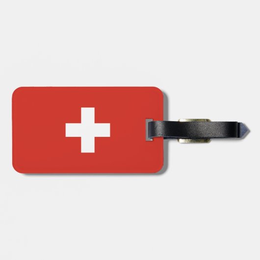 Schweiz Gepäckanhänger (Rückseite horizontal)