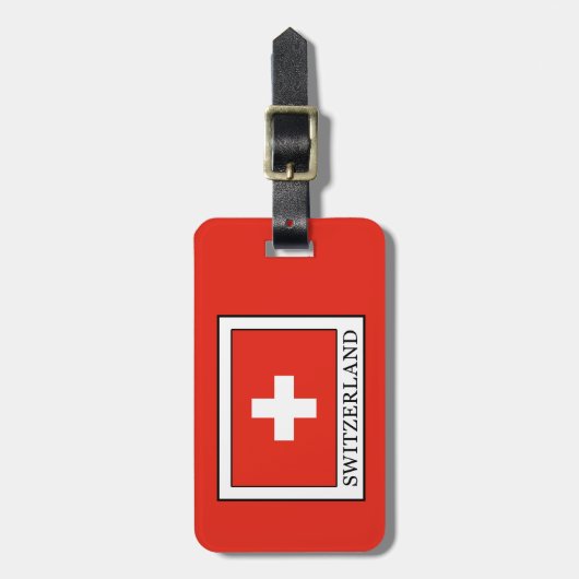 Schweiz Gepäckanhänger (Vorderseite vertikal)