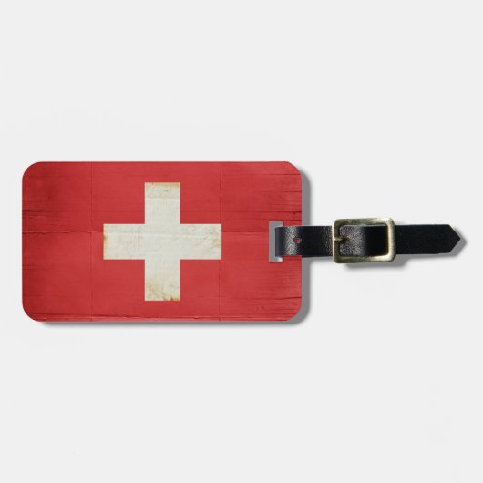 Schweiz Gepäckmarke Gepäckanhänger (Vorderseite horizontal)
