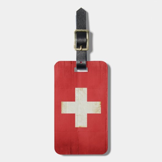 Schweiz Gepäckmarke Gepäckanhänger (Vorderseite vertikal)