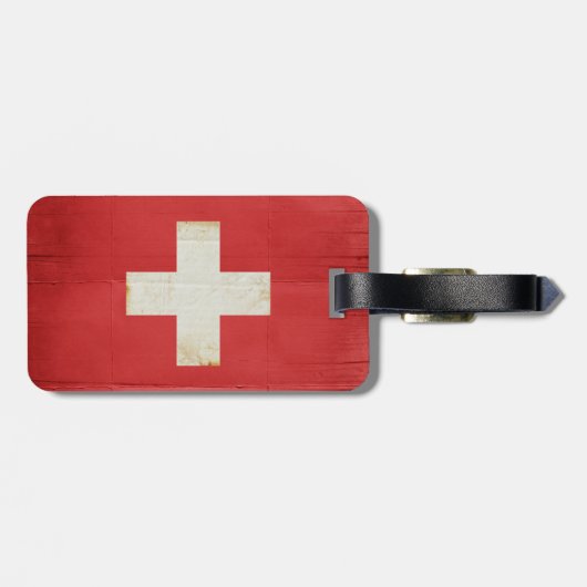 Schweiz Gepäckmarke Gepäckanhänger (Rückseite horizontal)