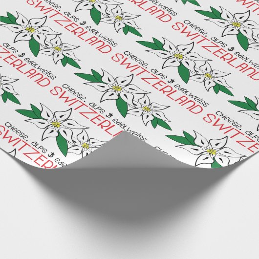 Schweiz Geschenkpapier (Ecke)