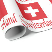 Schweiz Geschenkpapier (Rolleneckpunkt)