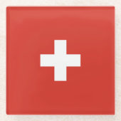 Schweiz Glasuntersetzer (Vorderseite)
