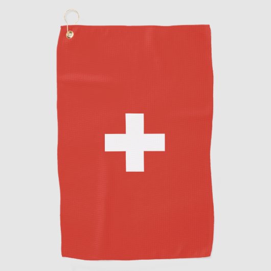 Schweiz Golfhandtuch (Vorderseite)