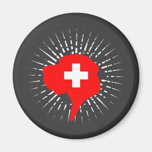 Schweiz Great Dane Magnet (Vorne)