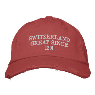 Schweiz groß seit 1291 bestickte baseballkappe