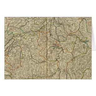 Schweiz Handfarbene Atlaskarte
