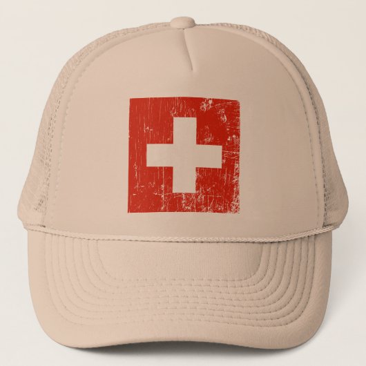 Schweiz Hat Truckerkappe (Vorderseite)