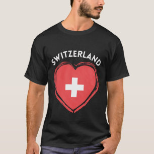 Schweiz Herz T-Shirt