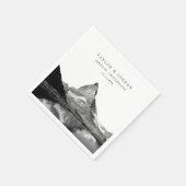 Schweiz Hochzeit Custom Cocktail Napkins Serviette (Ecke)