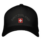 Schweiz Hut mit Schweizer Flagge (Vorderseite)