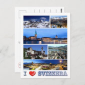 Schweiz - I Liebe - Postkarte (Vorne/Hinten)
