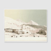 Schweiz im Winter  Magnetkarte (Vorderseite)