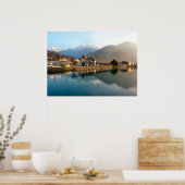 Schweiz Interlaken Berge und Fluss Poster (Küche)