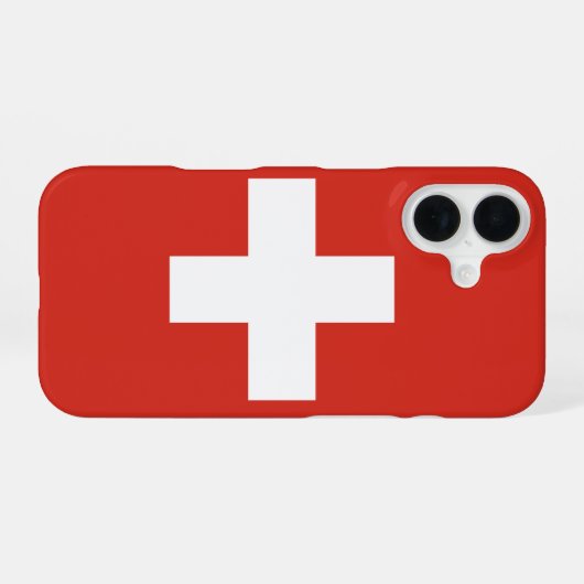 Schweiz iPhone 16 Hülle (Rückseite (Horizontal))