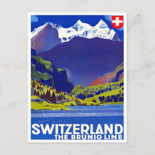 Schweiz Jahrgang Reise Postkarte