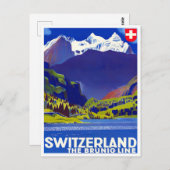 Schweiz Jahrgang Reise Postkarte (Vorne/Hinten)