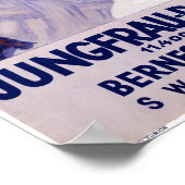 Schweiz Jungfrau Eisenbahn Vintage Poster (Ecke)