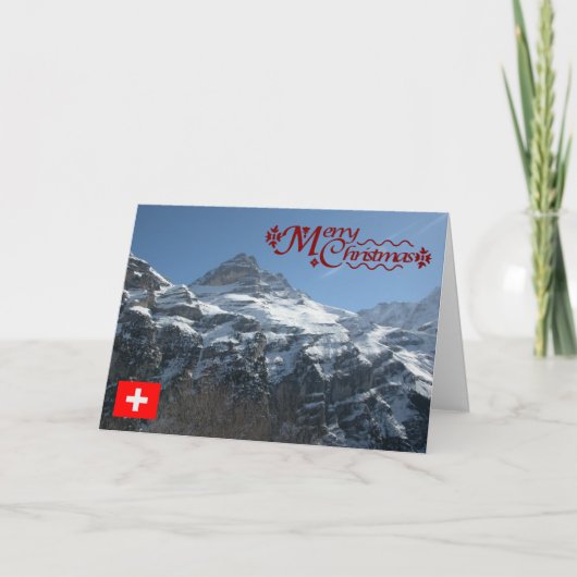 Schweiz, Jungfrau Region, Eiger Feiertagskarte (Vorderseite)