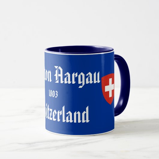 Schweiz: Kanton Aargau Tasse (VorderseiteRechts)