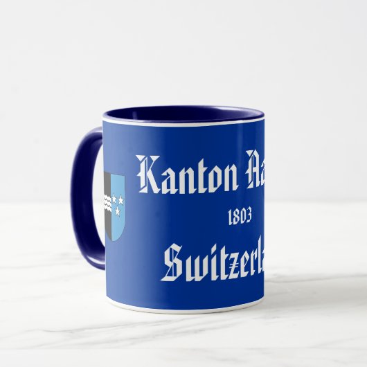 Schweiz: Kanton Aargau Tasse (Vorderseite Links)