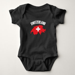 Schweiz-Karte Baby Strampler