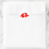 Schweiz Karte Runder Aufkleber (Tasche)