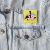Schweiz Karte Skifahrplakat. Button (Beispiel)