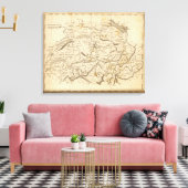 Schweiz Karte von Arrowsmith Leinwanddruck (Insitu (Wohnzimmer))