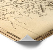 Schweiz Karte von Arrowsmith Poster (Ecke)