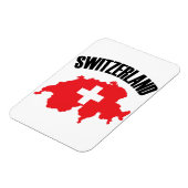 Schweiz-Kartenflagge Magnet (Linke Seite)