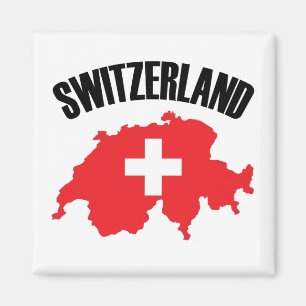 Schweiz-Kartenflagge Magnet