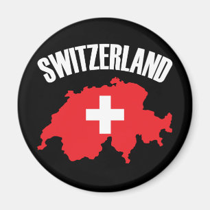 Schweiz-Kartenflagge Magnet
