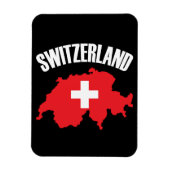 Schweiz-Kartenflagge Magnet (Vertikal)