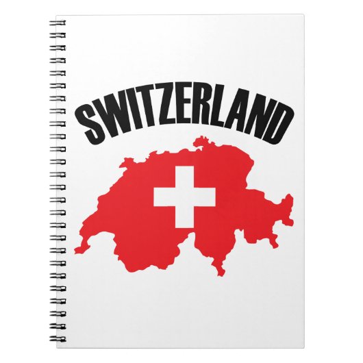 Schweiz-Kartenflagge Notizblock (Vorderseite)