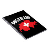 Schweiz-Kartenflagge Notizblock (Rechte Seite)