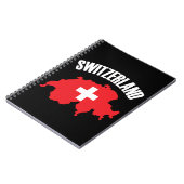 Schweiz-Kartenflagge Notizblock (Linke Seite)